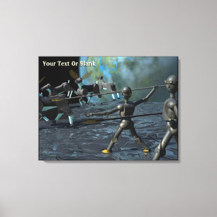 Bronze Age Robots Canvas Print