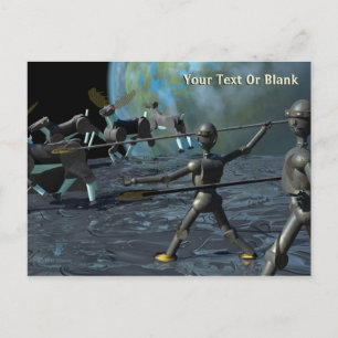 Bronze Age Robots Postcard