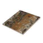 Bronze and Copper Marble Abstract Ceramic Tile