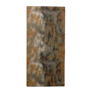 Bronze and Copper Marble Abstract Cloth Napkin