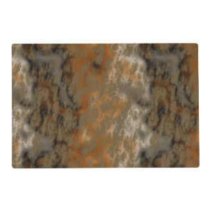 Bronze and Copper Marble Abstract Placemat