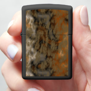 Bronze and Copper Marble Abstract Zippo Lighter