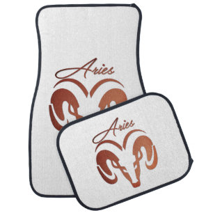 Bronze Aries the Ram Zodiac Car Floor Mat