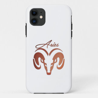 Bronze Aries the Ram Zodiac iPhone 11 Case