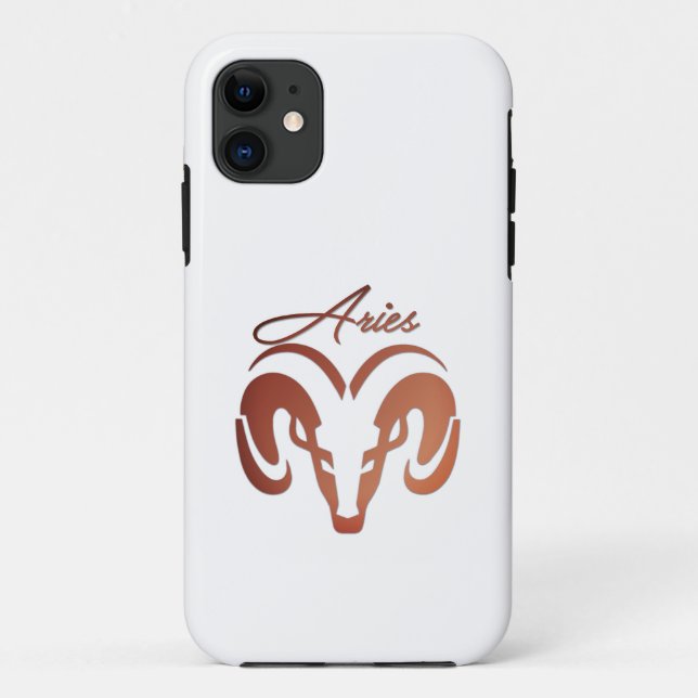 Bronze Aries the Ram Zodiac Case-Mate iPhone Case (Back)