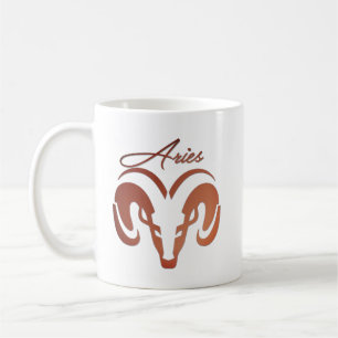 Bronze Aries the Ram Zodiac Coffee Mug