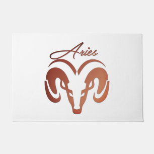 Bronze Aries the Ram Zodiac Doormat