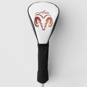 Bronze Aries the Ram Zodiac Golf Head Cover