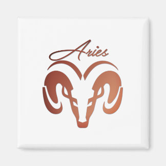 Bronze Aries the Ram Zodiac Magnet