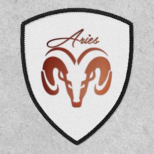 Bronze Aries the Ram Zodiac Patch