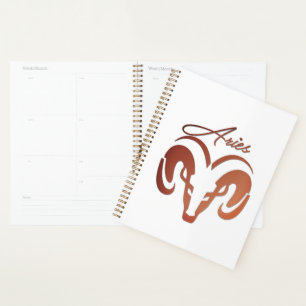 Bronze Aries the Ram Zodiac Planner