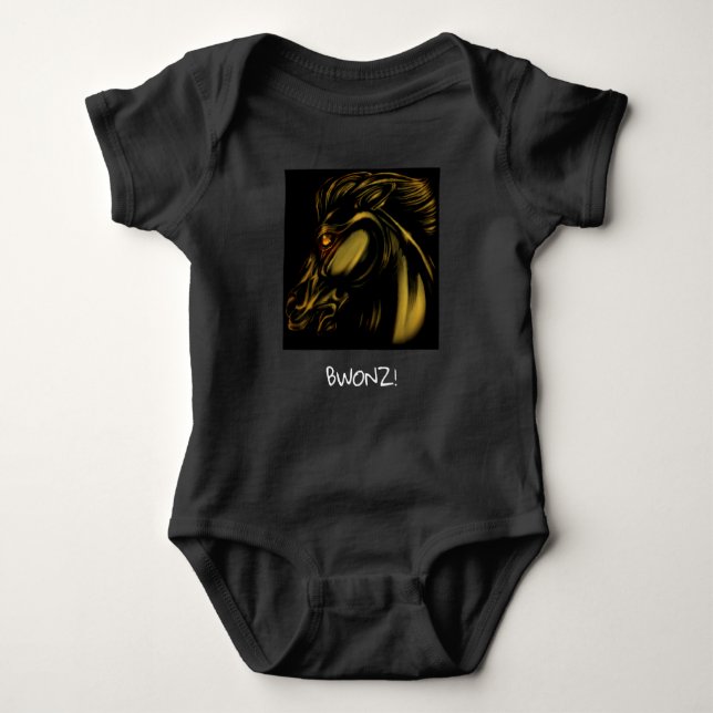 Bronze Baby Outfit Baby Bodysuit (Front)