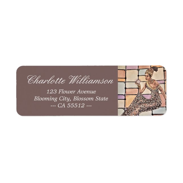 Bronze Beauty Address Label (Front)