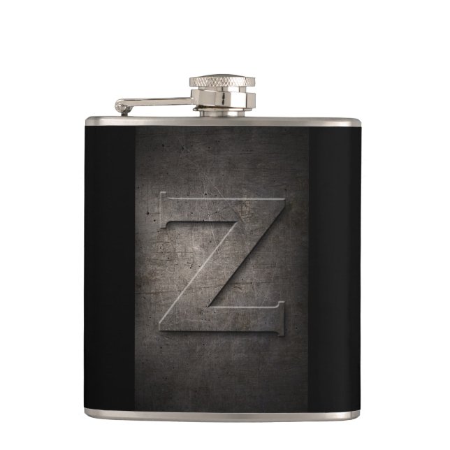 Bronze Black Metal Z Monogram Flask (Front)