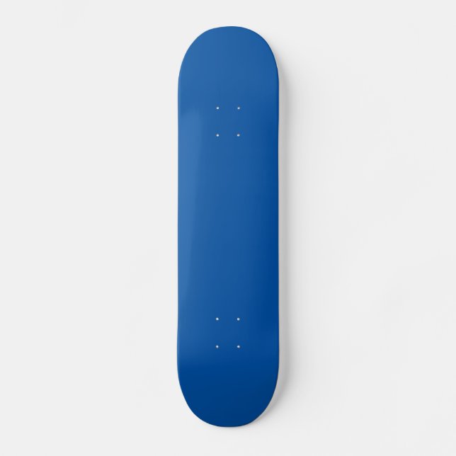Bronze Blue Customizable Template Blank Skateboard Deck (Front)