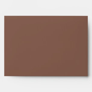 Bronze Brown Solid Color Envelope