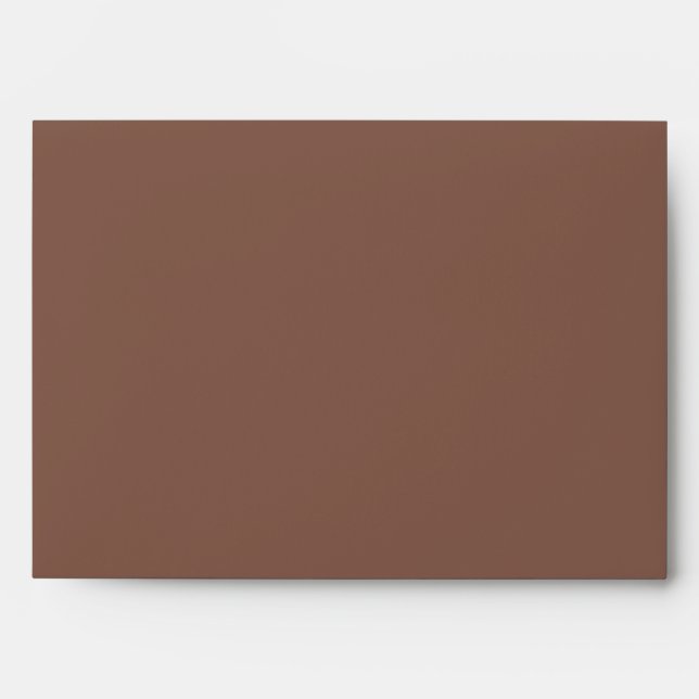 Bronze Brown Solid Color Envelope (Front)