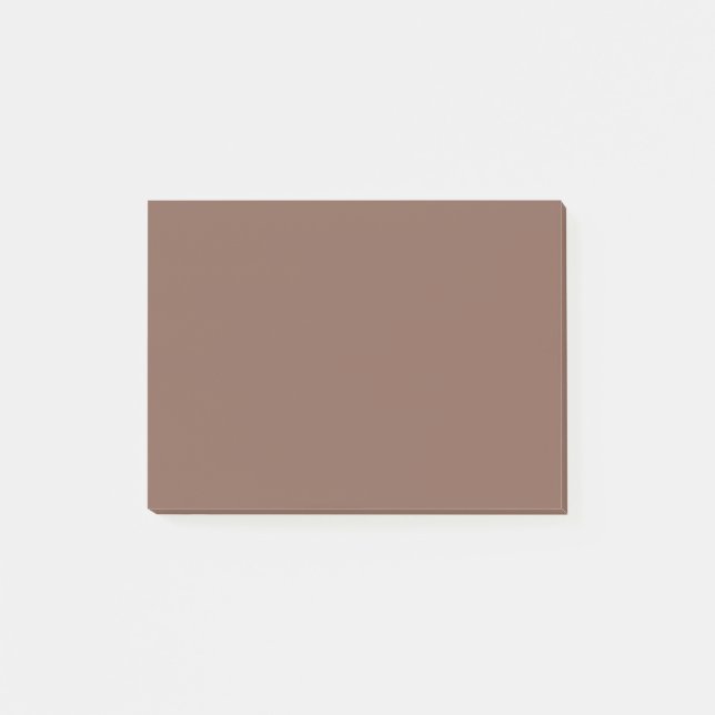 Bronze Brown Solid Color Post-it Notes (Front)