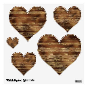 Bronze Brown Spray Paint Golden Horizontal Wall Decal