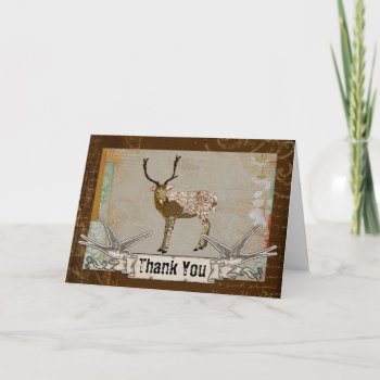 Bronze Buck You Thank Card by Greyszoo at Zazzle