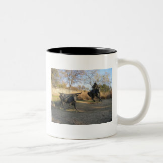 Bronze Cattle Trail Two-Tone Coffee Mug