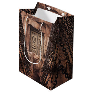 bronze chain door medium gift bag