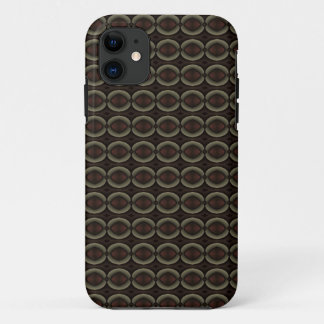 bronze circles pattern iphone case