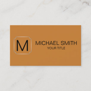 Bronze color background business card