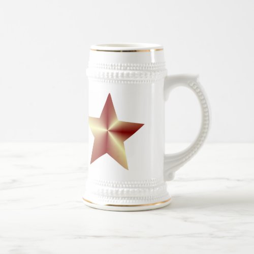 Bronze Coloured Star Beer Stein