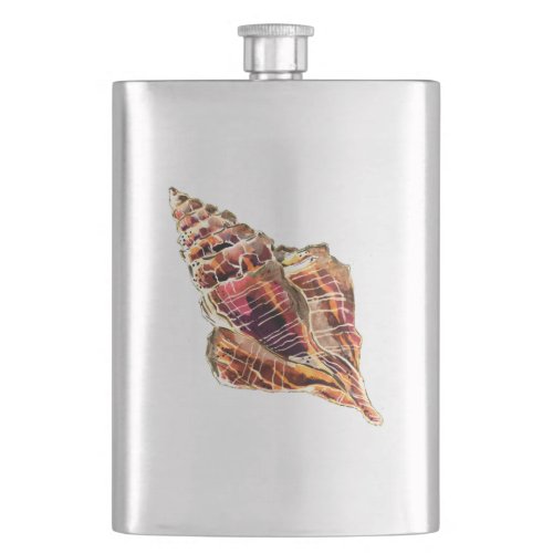 Bronze Conch Seashell Flask