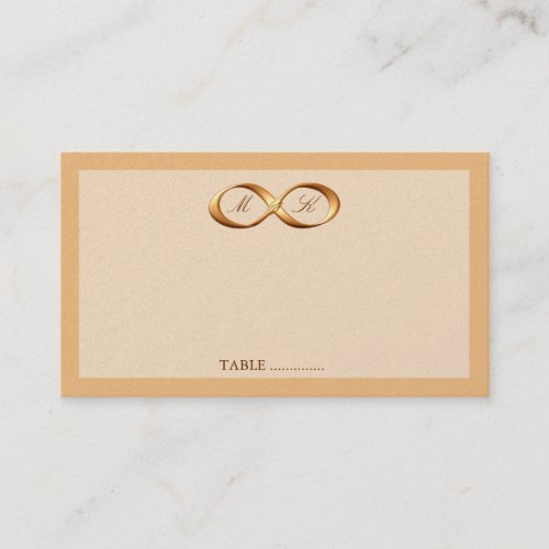 Bronze Copper Infinity Hand Clasp Wedding Place Ca Place Card