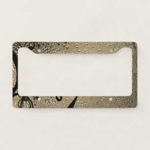 Bronze Dew Drops License Plate Frame