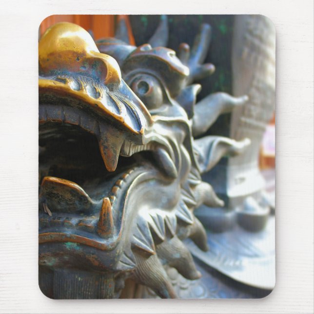 Bronze Dragon - Yu Market - Shanghai, China Mouse Pad (Front)