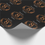 Bronze eighth wedding anniversary 8 years wrapping paper