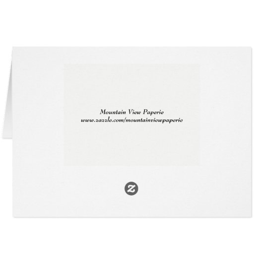 Bronze Elk and Wreath Note Card (Back Horizontal)