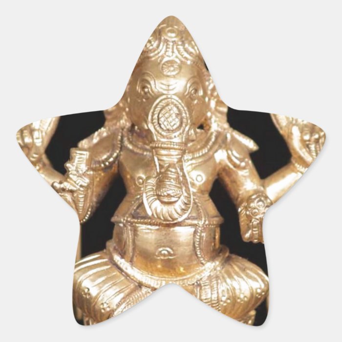 BRONZE GANESH STAR STICKER