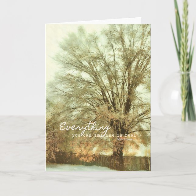 BRONZE GILDING Greeting Card (Front)