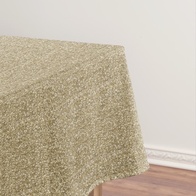 Bronze glitter sparkle tablecloth (In Situ)