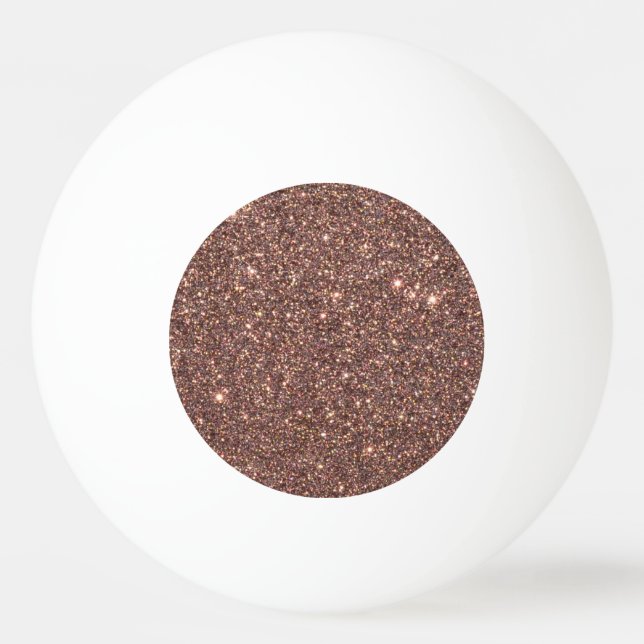 Bronze Glitter Sparkles Ping-Pong Ball (Front)