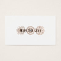 Bronze Hair Salon Stylist Appointment Cards