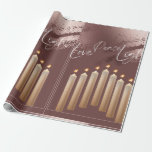 BRONZE HANUKKAH THEMED WRAPPING PAPER<br><div class="desc">BRONZE HANUKKAH THEMED WRAPPING PAPER</div>
