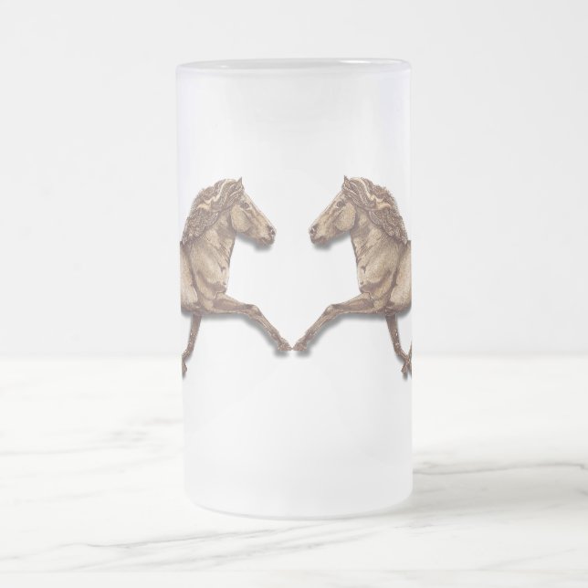 Bronze Icelandic Frosted Glass Beer Mug (Center)