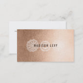 Bronze Lace Hair Salon Stylist Appointment Cards (Front/Back)