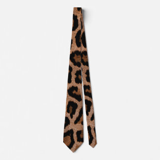 Bronze Leopard  Cheetah Print  Neck Tie