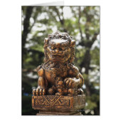 Bronze lion statue (Front)