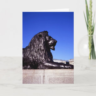 Bronze Lion Trafalgar Square Letterpress Thank You Card