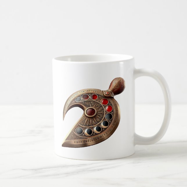 Bronze Lunar Dagger Kopis  Coffee Mug (Right)