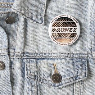 Bronze medal, 3rd place winner button
