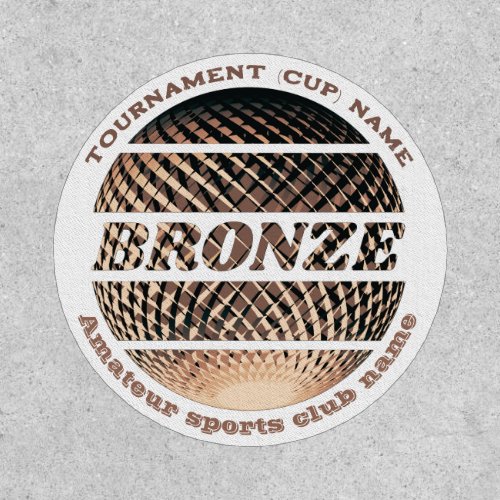 Bronze medal 3rd place winner  patch