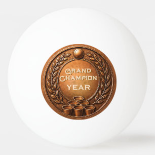 Bronze Medal Beer Pong Tournament Championship Ping Pong Ball